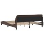 Bed frame with brown synthetic leather headboard 180x200 cm by , Beds and slatted bases - Ref: Foro24-373240, Price: 181,98 €...