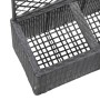 Spalier und Blumenbeet 2 Töpfe schwarzes synthetisches Rattan 58x30x107 cm von vidaXL, Töpfe und Pflanzgefäße - Ref: Foro24-4...