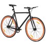 Black and orange fixed gear bicycle 700c 51 cm by , bikes - Ref: Foro24-92252, Price: 251,99 €, Discount: %