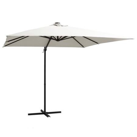 Cantilever parasol with LED lights and sand steel pole 250x250 cm by vidaXL, Umbrellas - Ref: Foro24-46992, Price: 89,69 €, D...