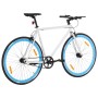 White and blue fixed gear bicycle 700c 55 cm by , bikes - Ref: Foro24-92271, Price: 263,07 €, Discount: %