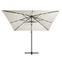 Cantilever parasol with LED lights and sand steel pole 250x250 cm by vidaXL, Umbrellas - Ref: Foro24-46992, Price: 89,69 €, D...