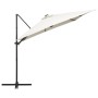 Cantilever parasol with LED lights and sand steel pole 250x250 cm by vidaXL, Umbrellas - Ref: Foro24-46992, Price: 89,69 €, D...