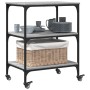 Engineered wood kitchen cart in Sonoma gray, 60x41x76 cm by , Kitchen and dining carts - Ref: Foro24-842304, Price: 57,12 €, ...