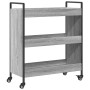 Carrito de cocina madera de ingeniería gris Sonoma 70x30x82 cm de , Carros de cocina y comedor - Ref: Foro24-842319, Precio: ...