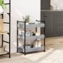 Engineered wood kitchen cart in Sonoma gray, 50x30x70 cm by , Kitchen and dining carts - Ref: Foro24-842359, Price: 48,99 €, ...