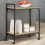 Kitchen cart made of Sonoma oak wood, 60.5x31x72.5cm by , Kitchen and dining carts - Ref: Foro24-842367, Price: 45,51 €, Disc...