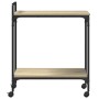 Kitchen cart made of Sonoma oak wood, 60.5x31x72.5cm by , Kitchen and dining carts - Ref: Foro24-842367, Price: 45,51 €, Disc...