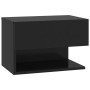 Black wall bedside table by vidaXL, Nightstands - Ref: Foro24-810955, Price: 39,99 €, Discount: %