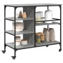 Kitchen cart in gray Sonoma wood engineering 100x45x89.5 cm by , Kitchen and dining carts - Ref: Foro24-842384, Price: 102,51...