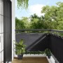 Balcony screen 100% anthracite polyester Oxford 75x1000 cm by , Umbrellas - Ref: Foro24-4000048, Price: 41,85 €, Discount: %