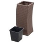 3-Piece Brown Synthetic Rattan Flowerbed Set by vidaXL, Pots and planters - Ref: Foro24-46941, Price: 123,57 €, Discount: %