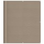 Balcony screen 100% polyester Oxford taupe 120x700 cm by , Umbrellas - Ref: Foro24-4000249, Price: 41,99 €, Discount: %