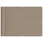 Balcony screen 100% polyester Oxford taupe 75x1000 cm by , Umbrellas - Ref: Foro24-4000237, Price: 41,85 €, Discount: %