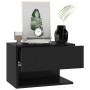 Black wall bedside table by vidaXL, Nightstands - Ref: Foro24-810955, Price: 39,99 €, Discount: %