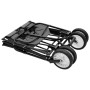 Carrito de mano plegable de acero gris de vidaXL, Carretillas de carga - Ref: Foro24-145511, Precio: 114,12 €, Descuento: %