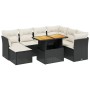 Set aus 8-teiligen Gartensofas und Kissen Kunstrattan schwarz von , Gartensets - Ref: Foro24-3275492, Preis: 578,92 €, Rabatt: %