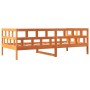 Wax brown solid pine wood sofa bed 80x200 cm by , Beds and slatted bases - Ref: Foro24-844409, Price: 101,75 €, Discount: %