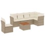 Set aus 7-teiligen Gartensofas und Kissen, synthetisches Rattan, beige von , Gartensets - Ref: Foro24-3255995, Preis: 484,27 ...