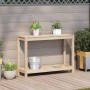 Planting table with solid pine wood shelf 108x35x75 cm by , Pot stands - Ref: Foro24-832392, Price: 73,62 €, Discount: %