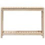 Planting table with solid pine wood shelf 108x35x75 cm by , Pot stands - Ref: Foro24-832392, Price: 73,62 €, Discount: %