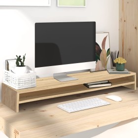 Oak plywood display table support 100x24x13 cm by vidaXL, Monitor and TV stands - Ref: Foro24-800336, Price: 56,31 €, Discoun...