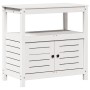 Plantation table with white pine wood shelves 82.5x45x81 cm by , Pot stands - Ref: Foro24-832428, Price: 138,40 €, Discount: %