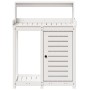 Plantation table with white pine wood shelves 82.5x50x109.5cm by , Pot stands - Ref: Foro24-832423, Price: 176,27 €, Discount: %