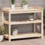 Mesa de plantación con estantes madera pino 108x45x86,5 cm de , Soportes para macetas - Ref: Foro24-832437, Precio: 121,82 €,...