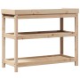 Planting table with pine wood shelves 108x45x86.5 cm by , Pot stands - Ref: Foro24-832437, Price: 121,82 €, Discount: %