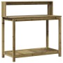 Plantation table with impregnated wood shelves 108x50x109.5 cm by , Pot stands - Ref: Foro24-832416, Price: 78,58 €, Discount: %