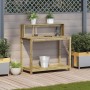 Plantation table with impregnated wood shelves 108x50x109.5 cm by , Pot stands - Ref: Foro24-832416, Price: 78,58 €, Discount: %