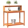 Plantation table with pine wood shelves in brown, 108x50x109.5 cm by , Pot stands - Ref: Foro24-844634, Price: 86,78 €, Disco...