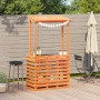 Hoher Garten-Stehtisch Massivholz braun 112,5x57x195,5 cm von , Gartentische - Ref: Foro24-844641, Preis: 221,73 €, Rabatt: %