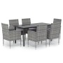 7-piece garden dining set with anthracite synthetic rattan cushions by , Garden sets - Ref: Foro24-3156771, Price: 506,99 €, ...