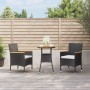 3 Stück Gartentisch und Stühle und Kissen synthetisches Rattan schwarz von , Gartensets - Ref: Foro24-3187428, Preis: 239,70 ...