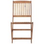 Folding garden chairs 6 units and solid acacia wood cushions by , Garden chairs - Ref: Foro24-3075018, Price: 310,97 €, Disco...