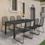 7-piece black PVC rattan garden dining set by , Garden sets - Ref: Foro24-3060122, Price: 584,76 €, Discount: %