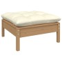 5-piece garden furniture set with cream pine wood cushions by , Garden sets - Ref: Foro24-3096037, Price: 386,28 €, Discount: %