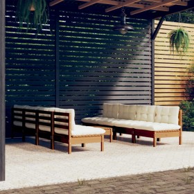 9-piece garden furniture set with solid pine wood cushions by , Garden sets - Ref: Foro24-3096145, Price: 737,99 €, Discount: %