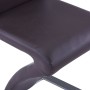 Dining chairs zigzag shape 2 pcs brown synthetic leather by , dining chairs - Ref: Foro24-281669, Price: 203,30 €, Discount: %