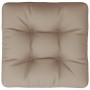 Cushion for pallet sofa in gray taupe fabric 50x50x12 cm by , Cushions for chairs and sofas - Ref: Foro24-47492, Price: 18,99...