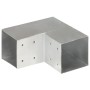 Galvanized metal L-shaped post connector 101x101 mm by , fence posts - Ref: Foro24-145477, Price: 20,38 €, Discount: %