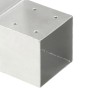 Galvanized metal L-shaped post connector 101x101 mm by , fence posts - Ref: Foro24-145477, Price: 20,38 €, Discount: %