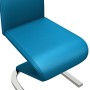 Sillas de comedor forma de zigzag 2 uds cuero sintético azul de , Sillas de comedor - Ref: Foro24-282578, Precio: 192,99 €, D...