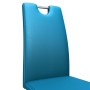 Dining chairs zigzag shape 2 pcs blue synthetic leather by , dining chairs - Ref: Foro24-282578, Price: 192,40 €, Discount: %