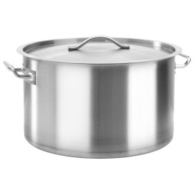 Stainless steel pot 44 L 45x28 cm by vidaXL, tall pots - Ref: Foro24-51140, Price: 135,85 €, Discount: %