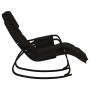 Silla mecedora de tela negro de , Mecedoras - Ref: Foro24-351080, Precio: 156,60 €, Descuento: %