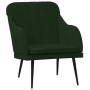 Dark green velvet armchair 63x76x80 cm by , Armchairs - Ref: Foro24-351456, Price: 82,99 €, Discount: %