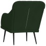 Dark green velvet armchair 63x76x80 cm by , Armchairs - Ref: Foro24-351456, Price: 82,99 €, Discount: %